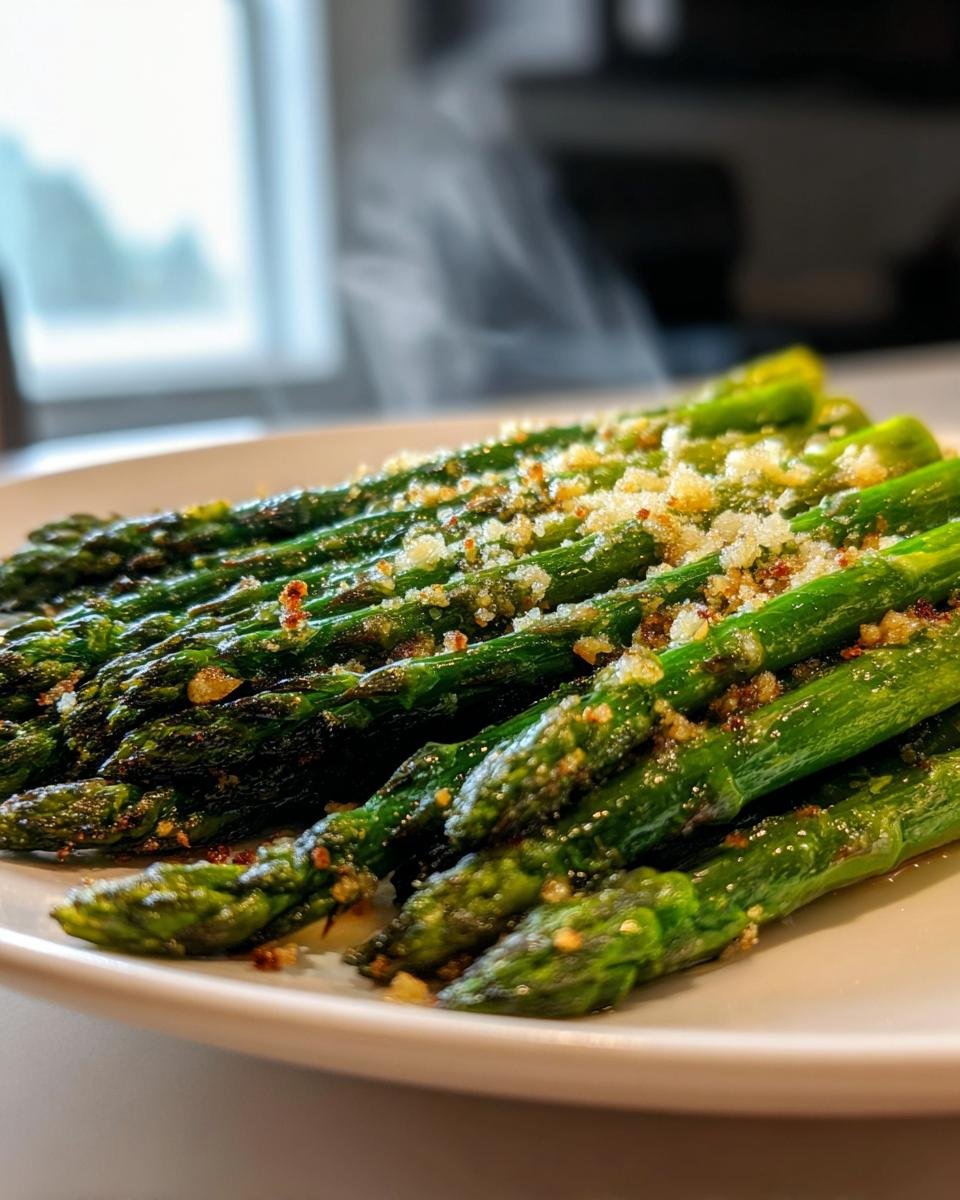 Cheesy Garlic Roasted Asparagus - detail 3
