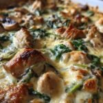 Chicken Spinach and Mushroom Low Carb Oven Dish