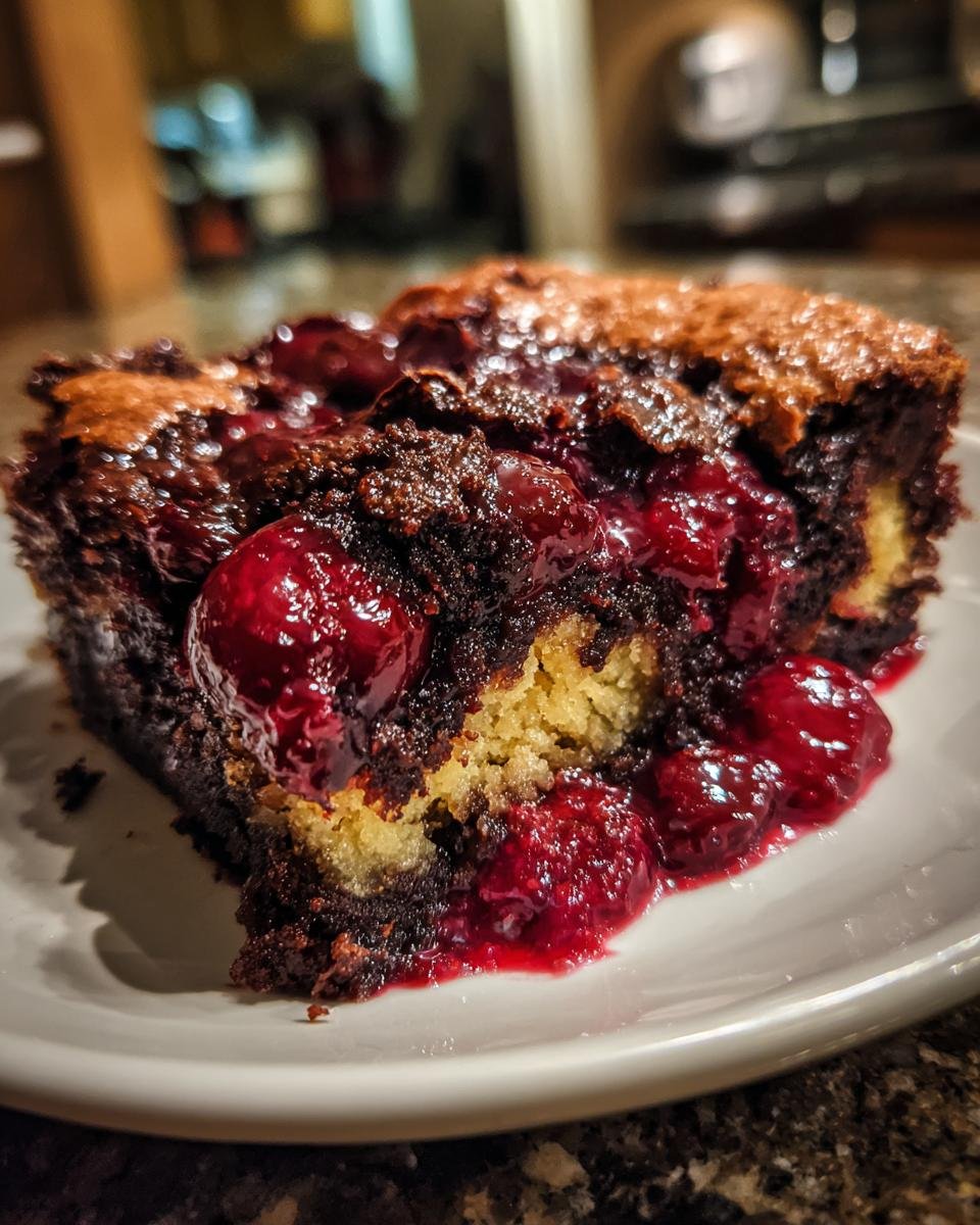 Chocolate Cherry Dump Cake - detail 1