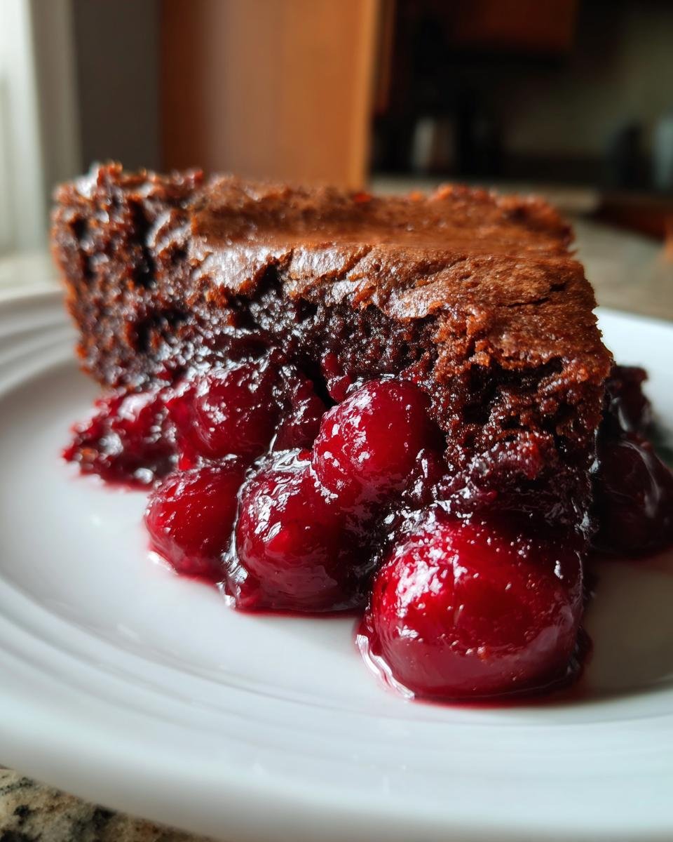 Chocolate Cherry Dump Cake - detail 3