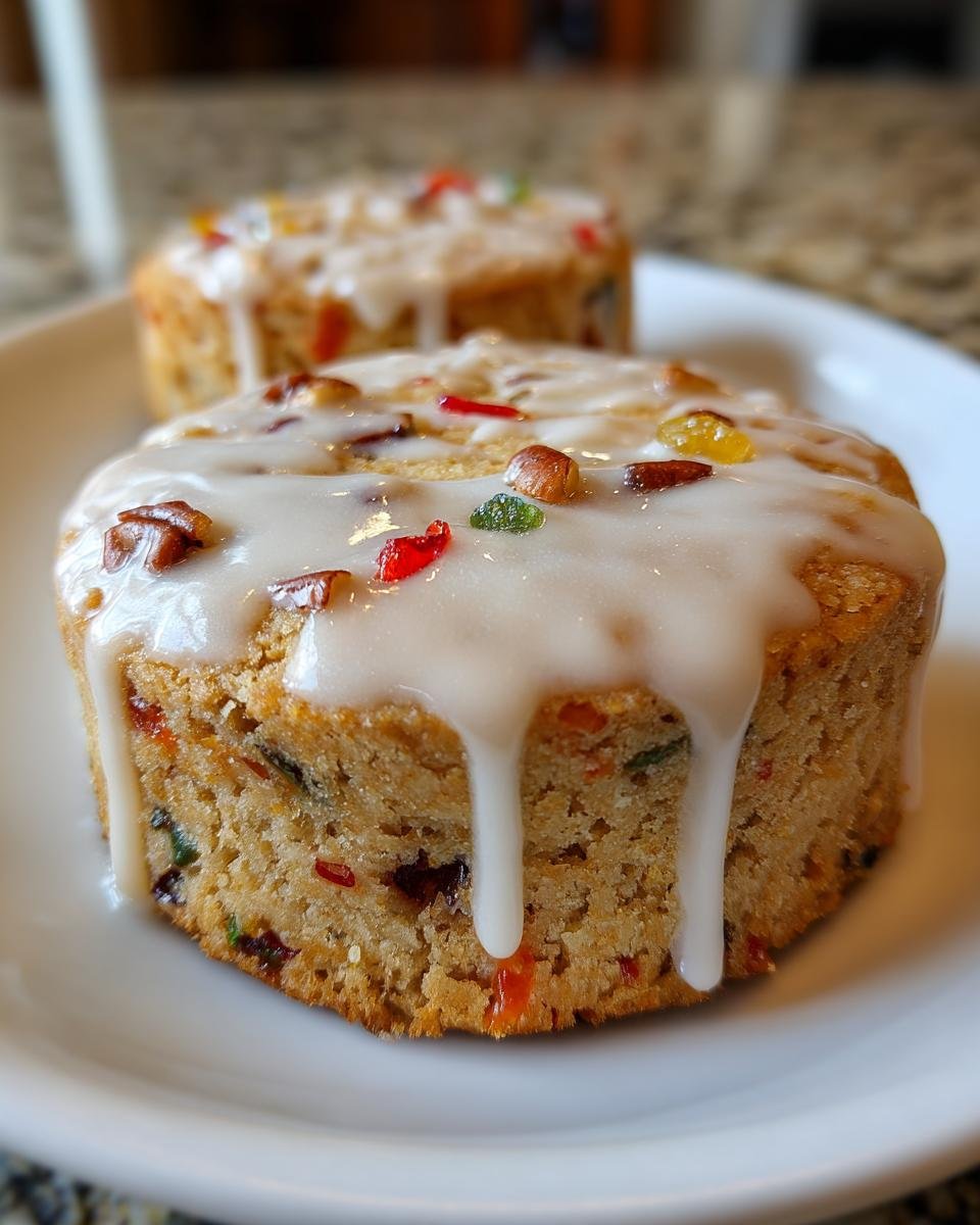 Glazed Fruitcake Shortbread Cookies - detail 2