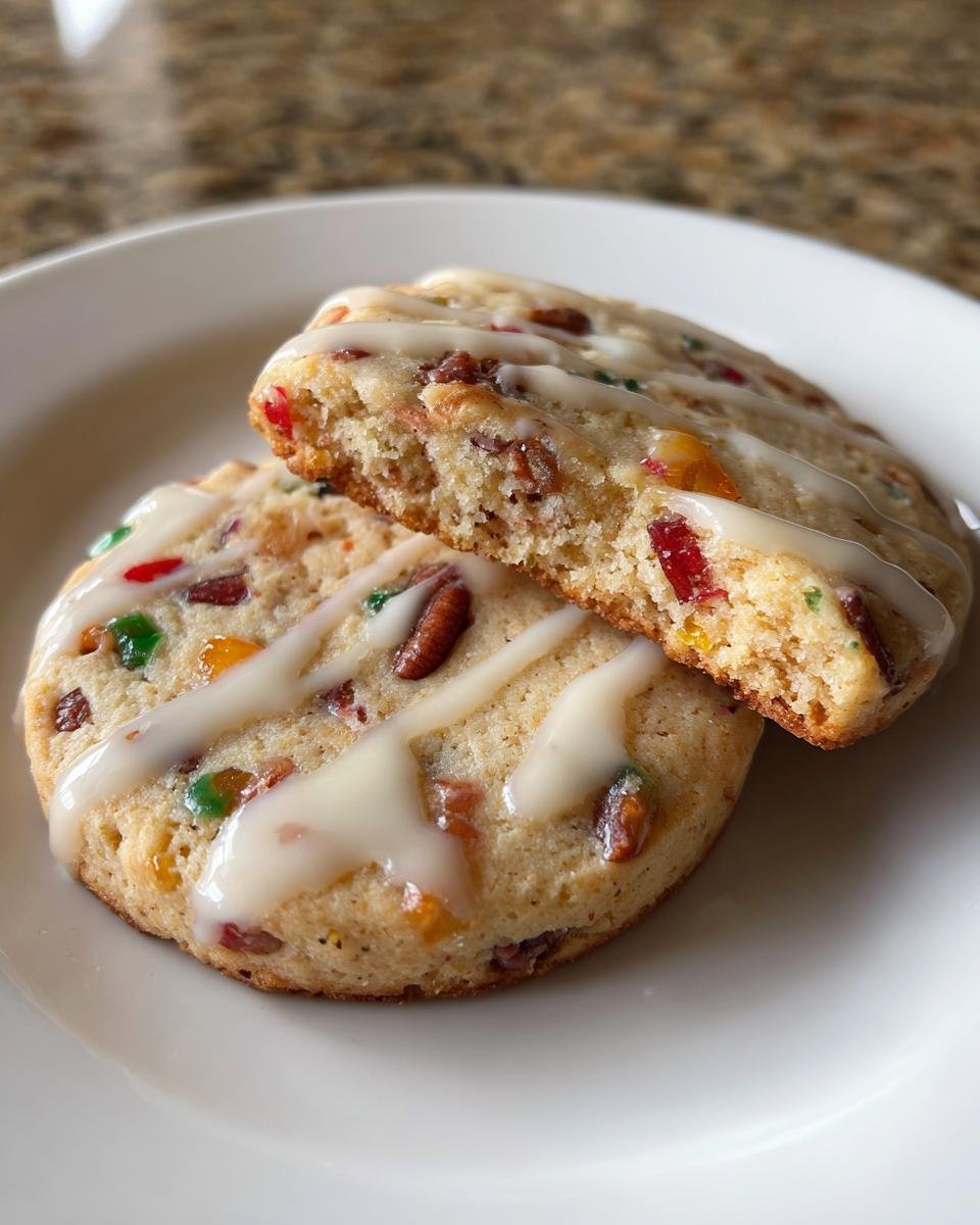 Glazed Fruitcake Shortbread Cookies - detail 5