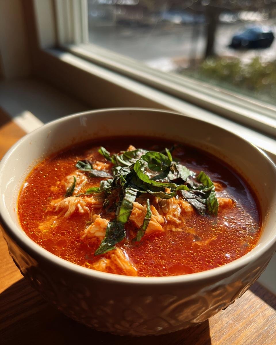 Homemade Tomato Basil Soup - detail 1