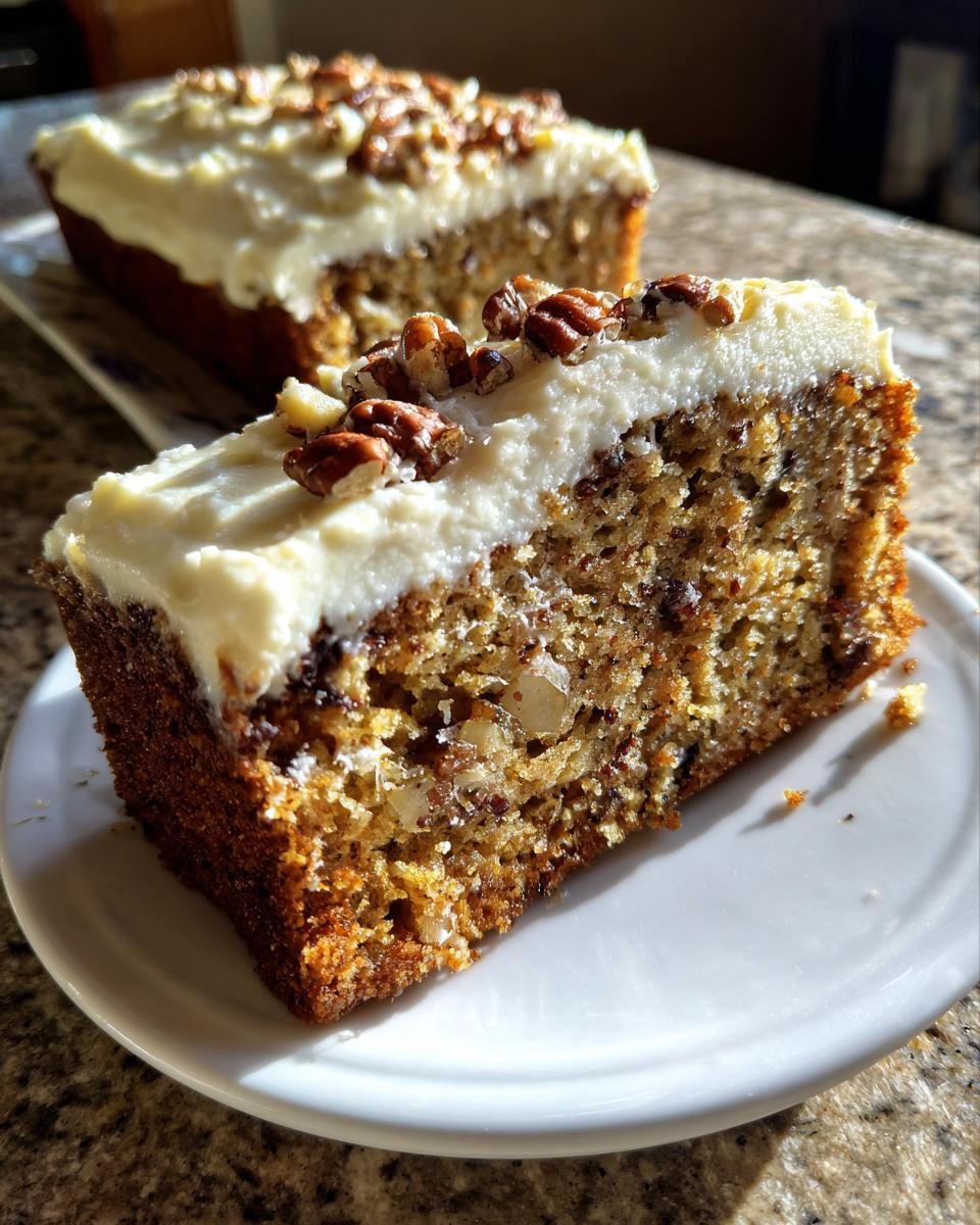 Hummingbird Bread with Heavenly Cinnamon Cream Cheese Frosting - detail 1