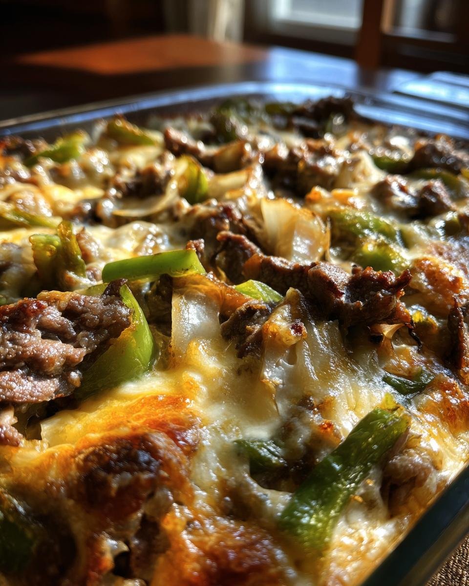 Keto Philly Cheesesteak Casserole - detail 1