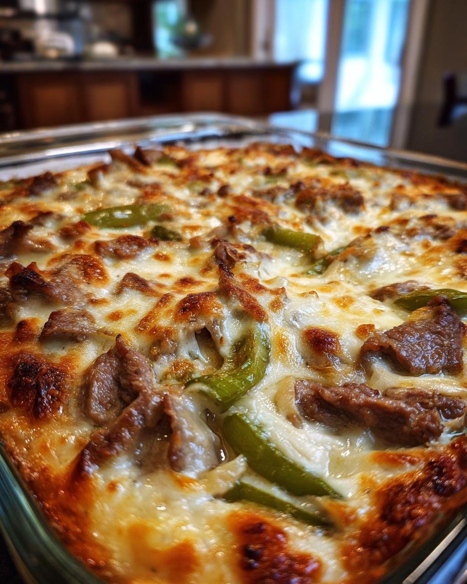 Keto Philly Cheesesteak Casserole - detail 3