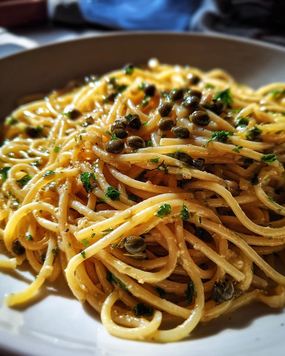 Lemon Caper Pasta - detail 2