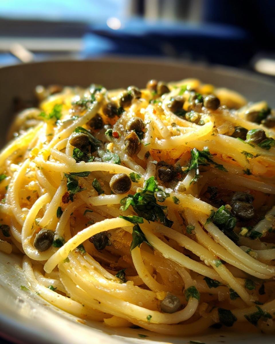 Lemon Caper Pasta - detail 3