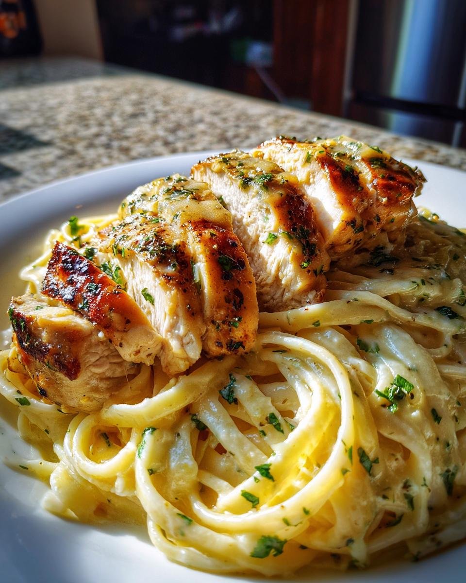 Lemon Garlic Butter Chicken with Creamy Parmesan Linguine - detail 6