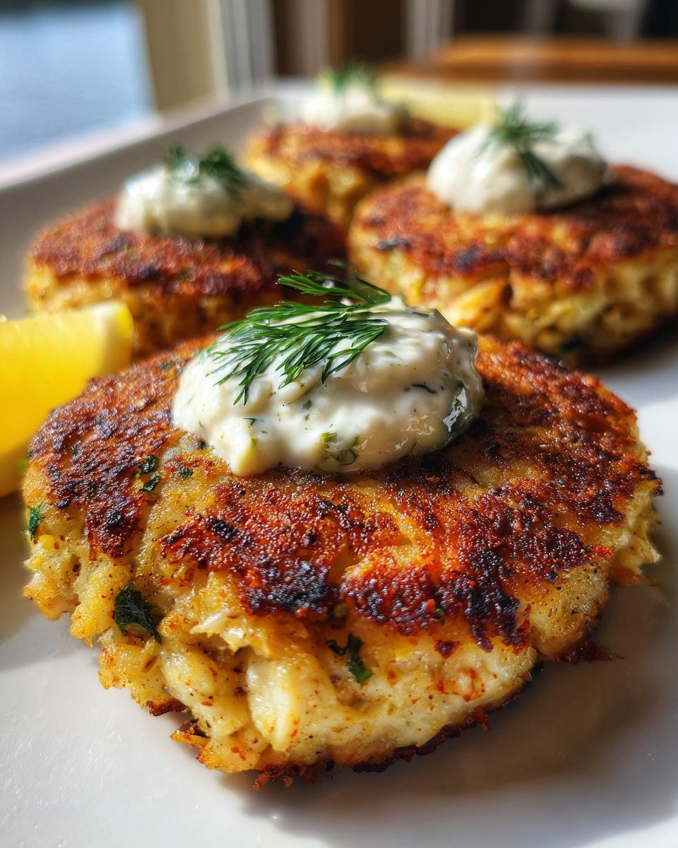 Maryland Crab Cakes with Quick Tartar Sauce - detail 2