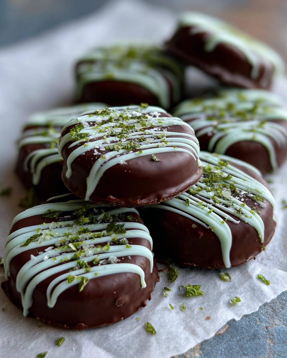 Mint Chocolate Medallions - detail 2