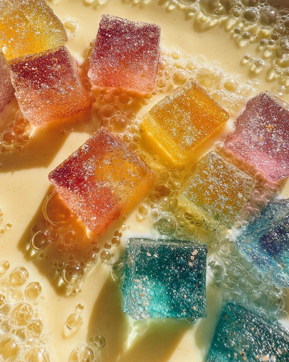 Mosaic Gelatin with Rompope - detail 3