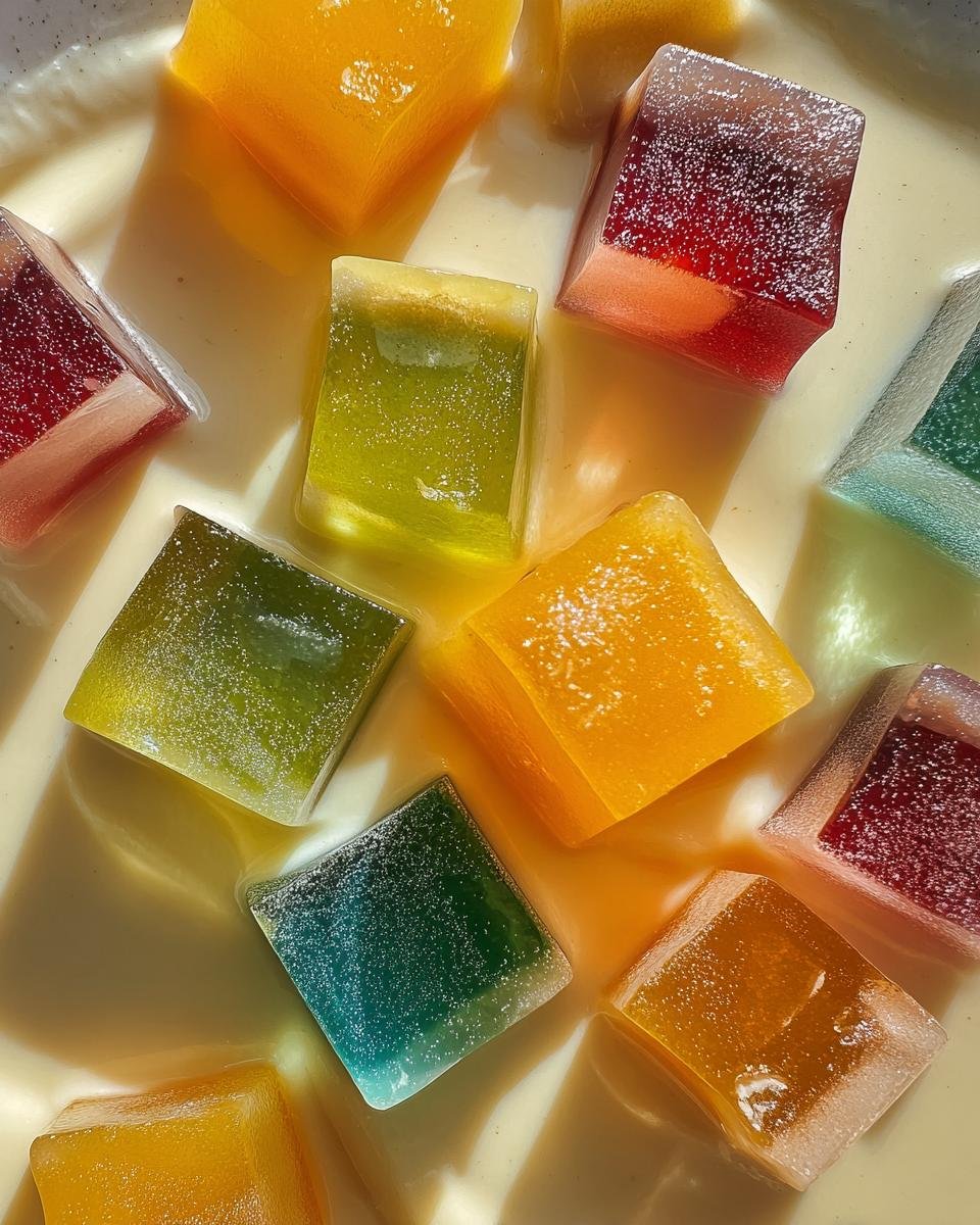 Mosaic Gelatin with Rompope - detail 4