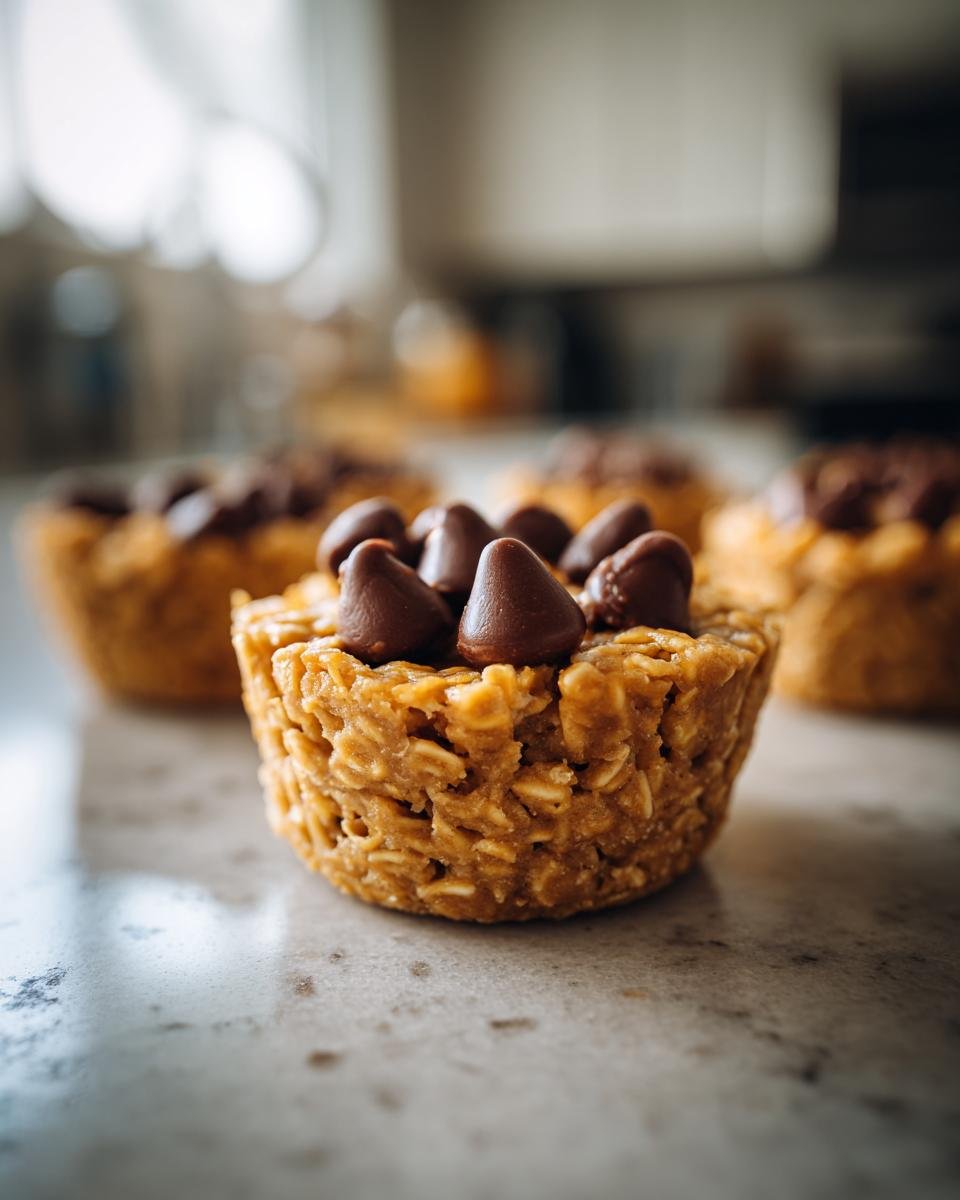 No-Bake Peanut Butter Oat Cups - detail 1