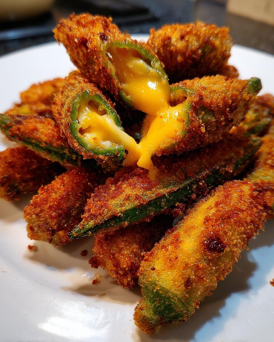 Pepper Jack Cheese Stuffed Fried Okra - detail 3