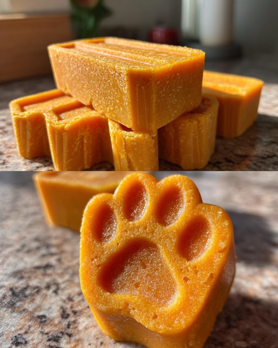 Pumpkin Yogurt Paw Popsicles for Dogs - detail 3