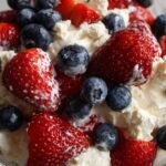 Red, White and Blue Cheesecake Salad