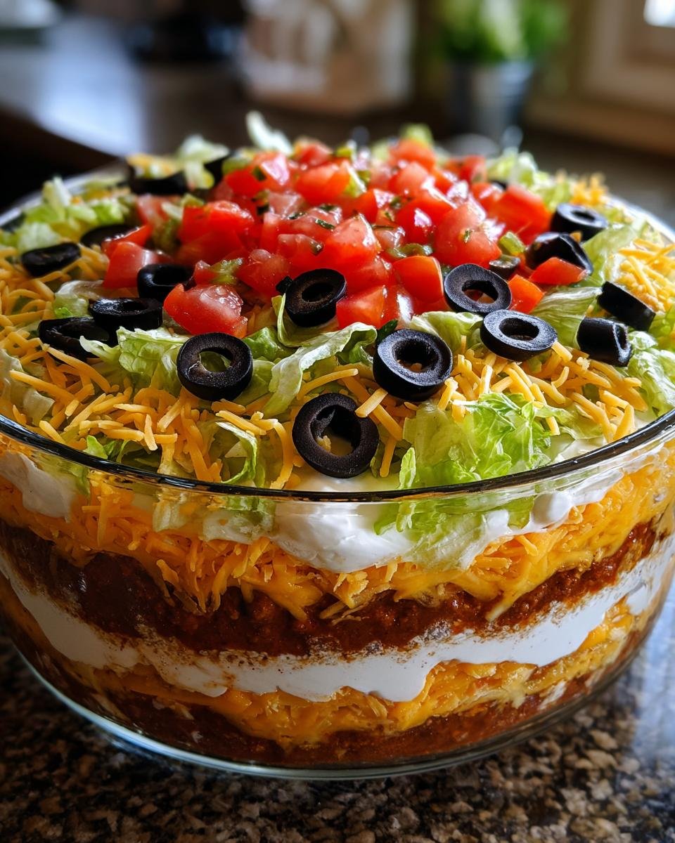 Seven-Layer Taco Dip - detail 1