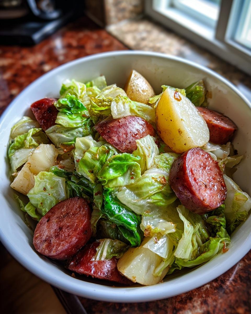 Slow Cooker Cabbage, Potatoes, and Smoked Sausage - detail 1