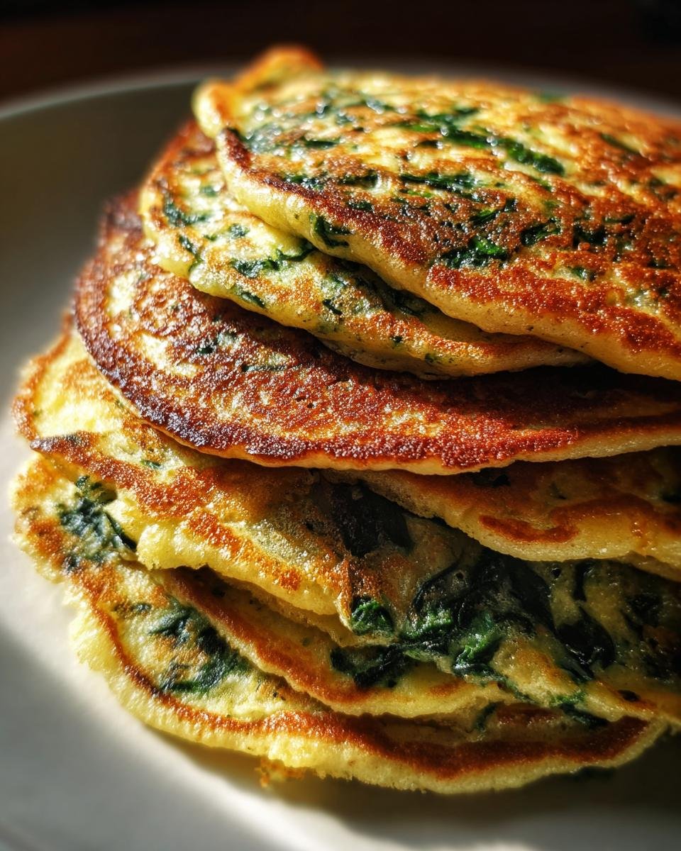 Spinach Hotcakes - detail 2