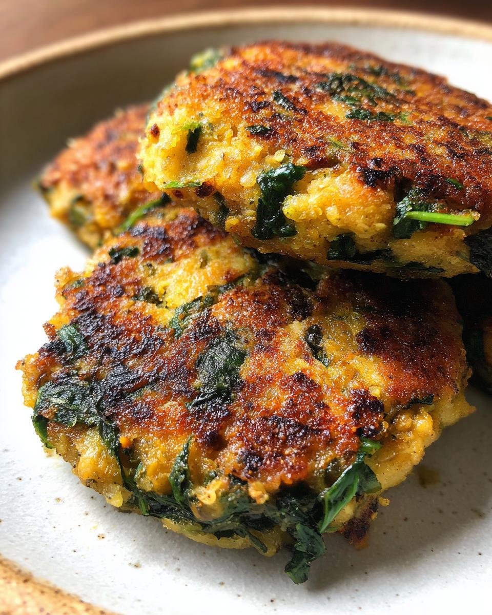 Spinach and Lentil Burgers - detail 1