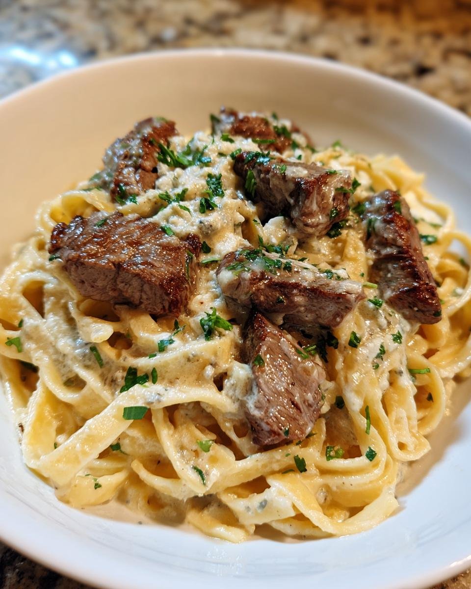 Steak Gorgonzola Alfredo Recipe - detail 2
