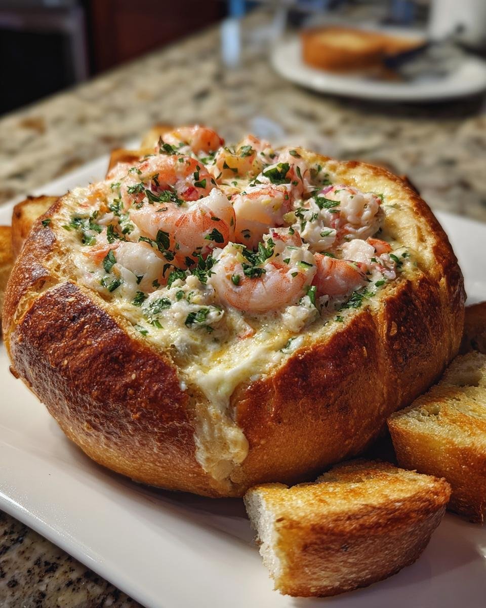 Stuffed Seafood Bread Bowl - detail 3
