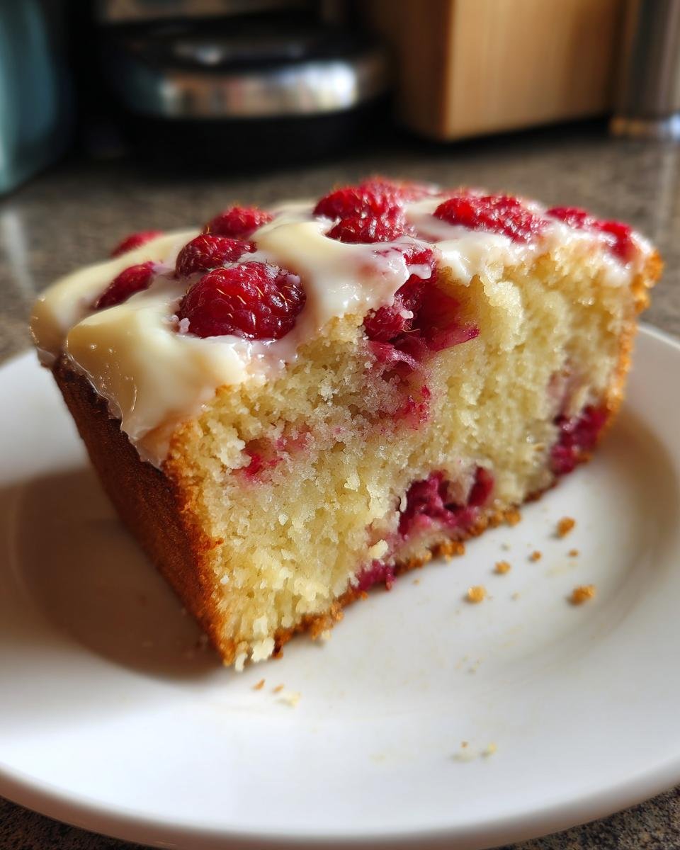 Vanilla Raspberry Sheet Cake - detail 4