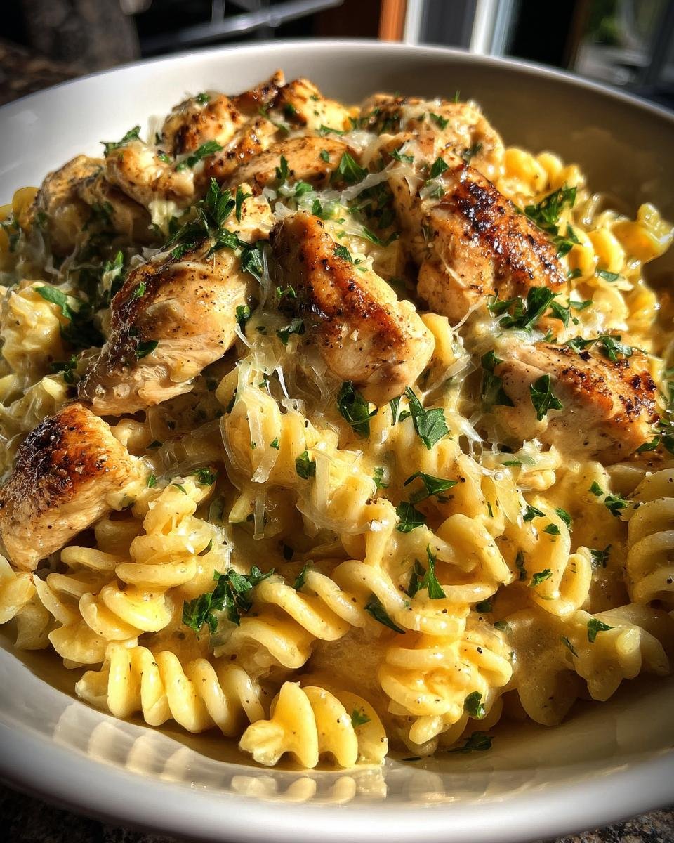 Cheesy Cajun Chicken Rotini in Garlic Parmesan Sauce - detail 4