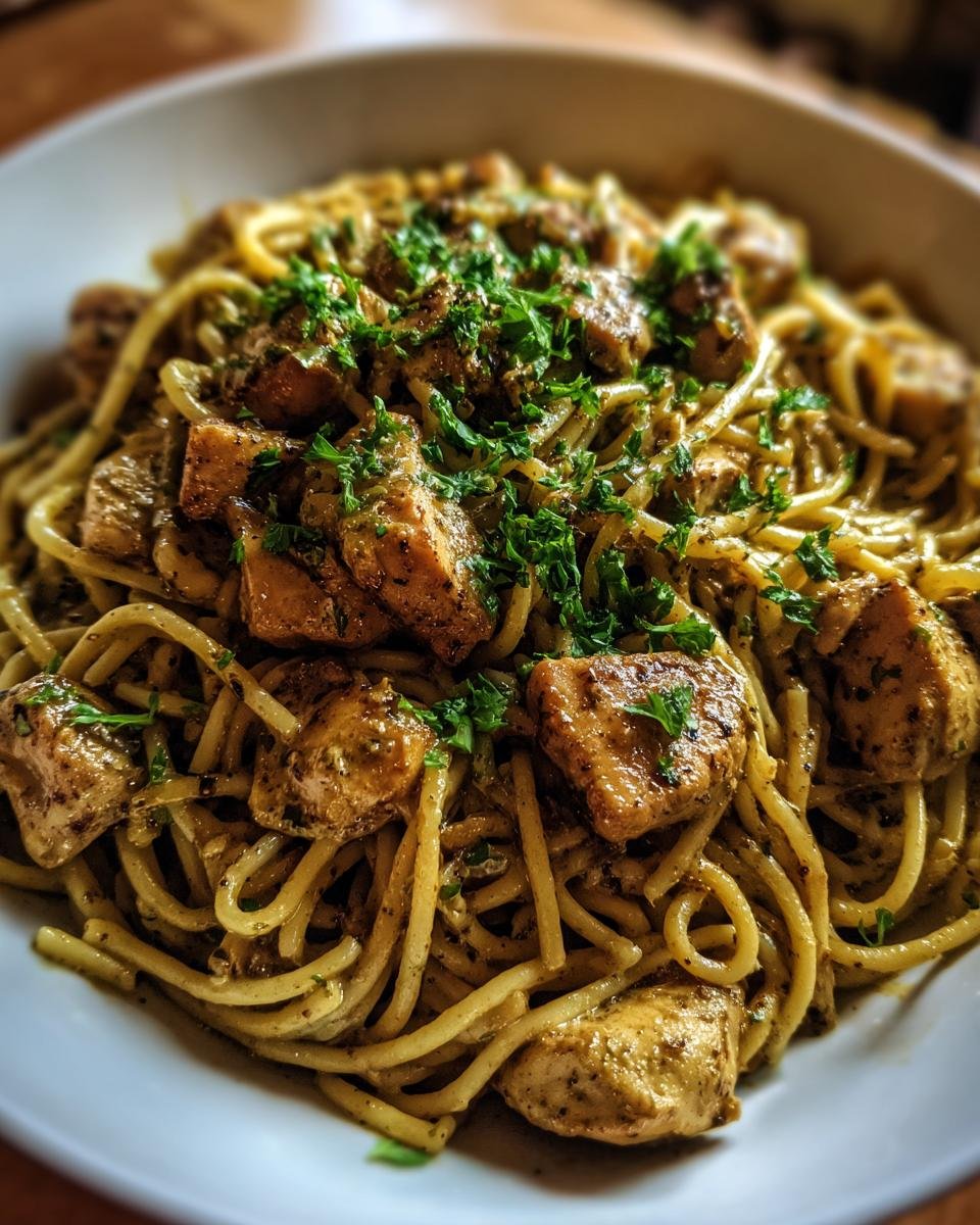 Creamy Cajun Chicken Spaghetti - detail 1