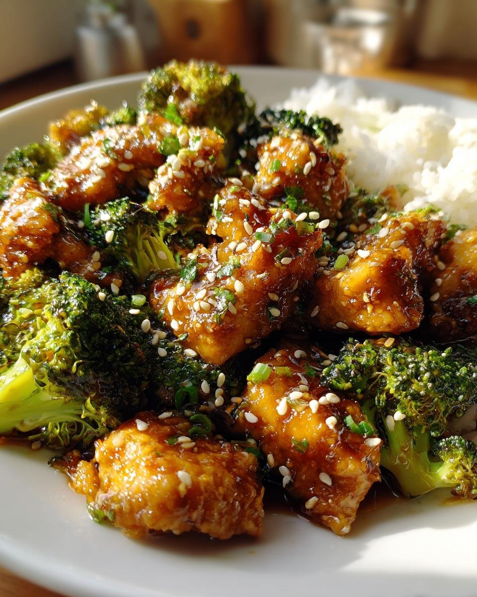 Honey Sesame Chicken with Broccoli - detail 1