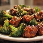 Honey Sesame Chicken with Broccoli