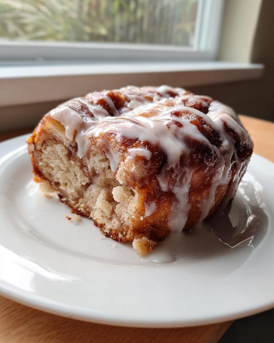 Close-up of a slice of Irresistible Amish Apple Fritter Bread, showing the soft interior and thick white glaze.